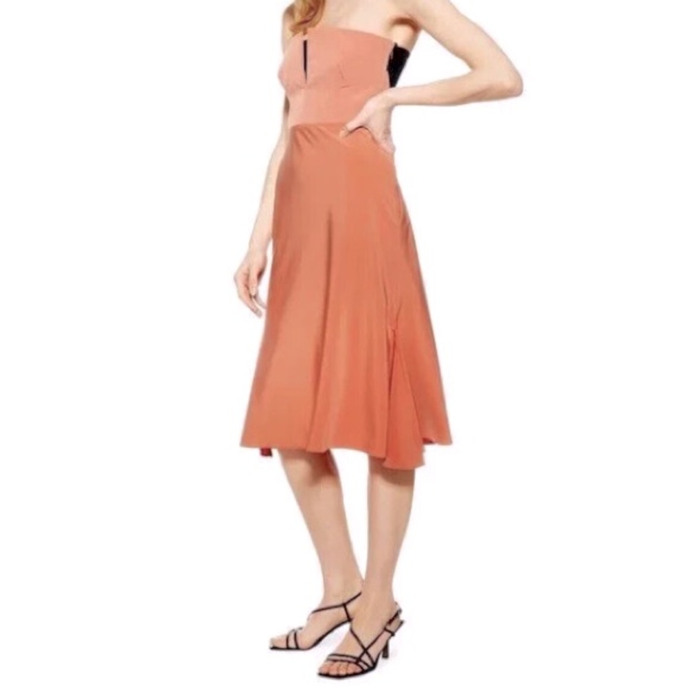 TOPSHOP Mesh Back Bandeau Dress